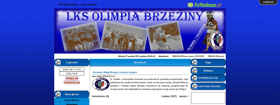 LUDOWY KLUB SPORTOWY OLIMPIA BRZEZINY